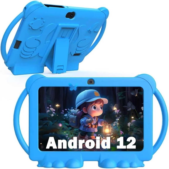 YQSavior 7 in 1024 x 600 Child Tablet, 32 GB, Android 12, Wi-Fi, Blue