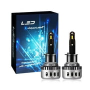 YQWIN H1 Headlight Bulbs, 6000K LED Automotive Bulb, Fits Multiple Vehicles, Pack of 2