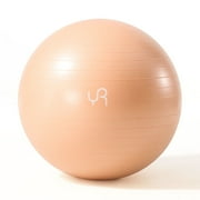 YR 55CM Yoga Ball, Anti-Burst Stability Exercise Ball for Pilates, Core Physical Therapy, Orange