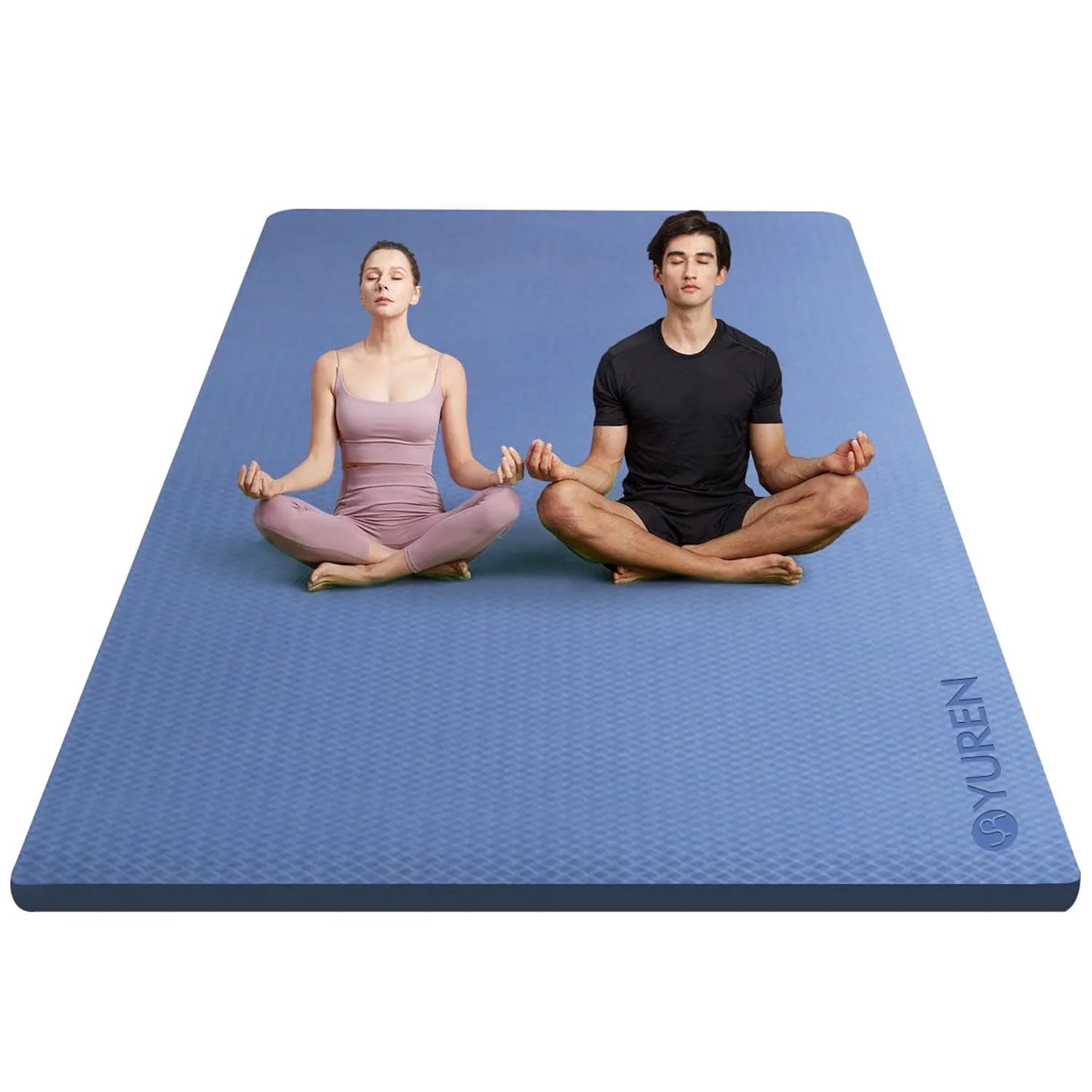 Heated Yoga Mat 8mm Thick With Adjustable Temperature - Non-Slip Floor Heating Pad For Pilates & Exercise, 72"x26"