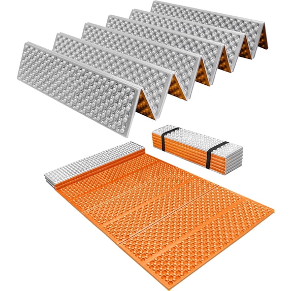 YR Lite Foam Sleeping Pad for Camping and Backpacking, Folding Lightweight Pads, 71"x23.5" Orange