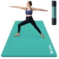 thumbnail image 1 of YR Large Yoga Mat 78"x35" Wide NBR Exercise Workout Mats for Home Gym Floor Fitness Pad, Iceblue, 1 of 9