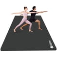 thumbnail image 1 of YR Large Yoga Mat 10mm Thick High Density NBR Non-Slip Exercise Mats 78"x51" Black, 1 of 8