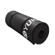 YR Thick Yoga Mat 3/5" (15mm) Hi-Density Foam In/Outdoor Pilates Exercise Mats, Black W/ Bag