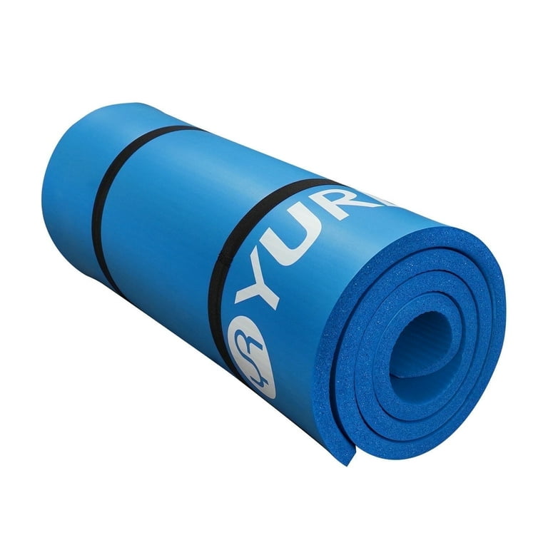 YR Thick Yoga Mat 15mm Hi-Density NBR Foam Exercise Mats for