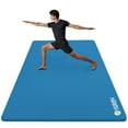 thumbnail image 1 of YR Yoga Mat Thick 15mm NBR 78"x35" Wide Large Exercise Mat for Home Gym Yoga Pilates Gymnastics Training with Carry Bag, 1 of 10