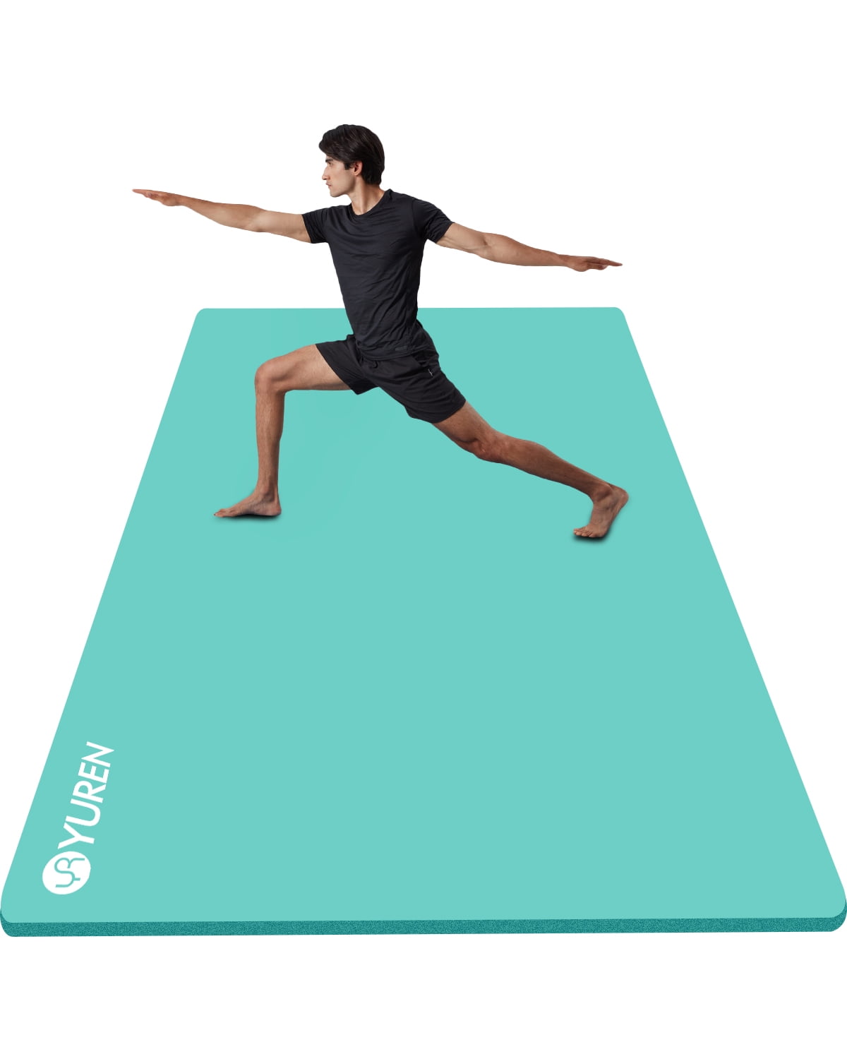 YR Workout Mat for Home Gym 6'x4' Large 1/2 Thick Foam Floor