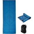 thumbnail image 1 of YR Yoga Mat Towel Large 72''x24'' Non-slip Sweat Towels for Hot Yoga Pilates with Alignment Lines, Blue, 1 of 8