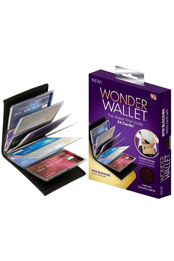 RFID Protection Unisex Slim Leather Wallet