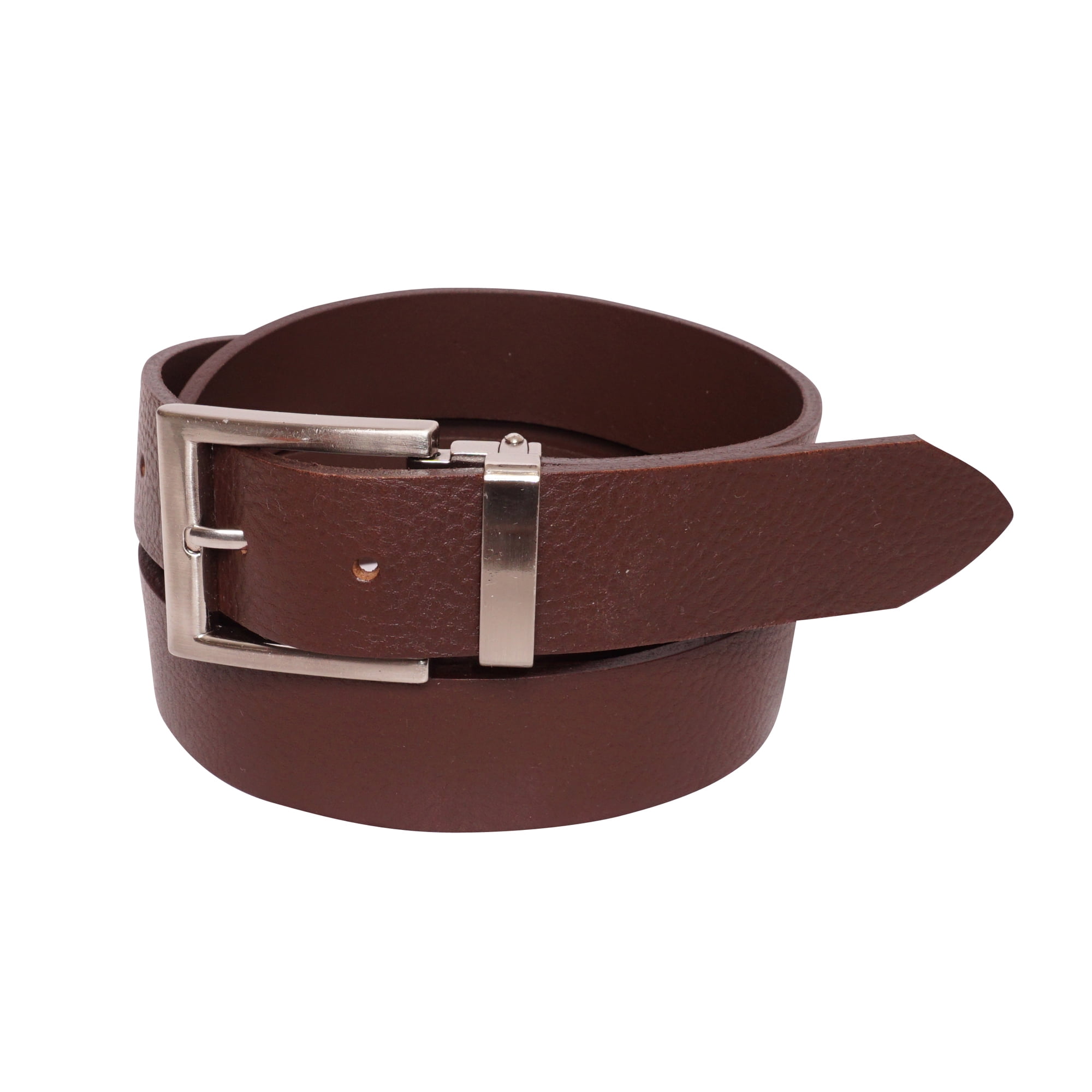 YRI Belts Men's Brown Cut-to-Size Textured Leather Belt (Made in