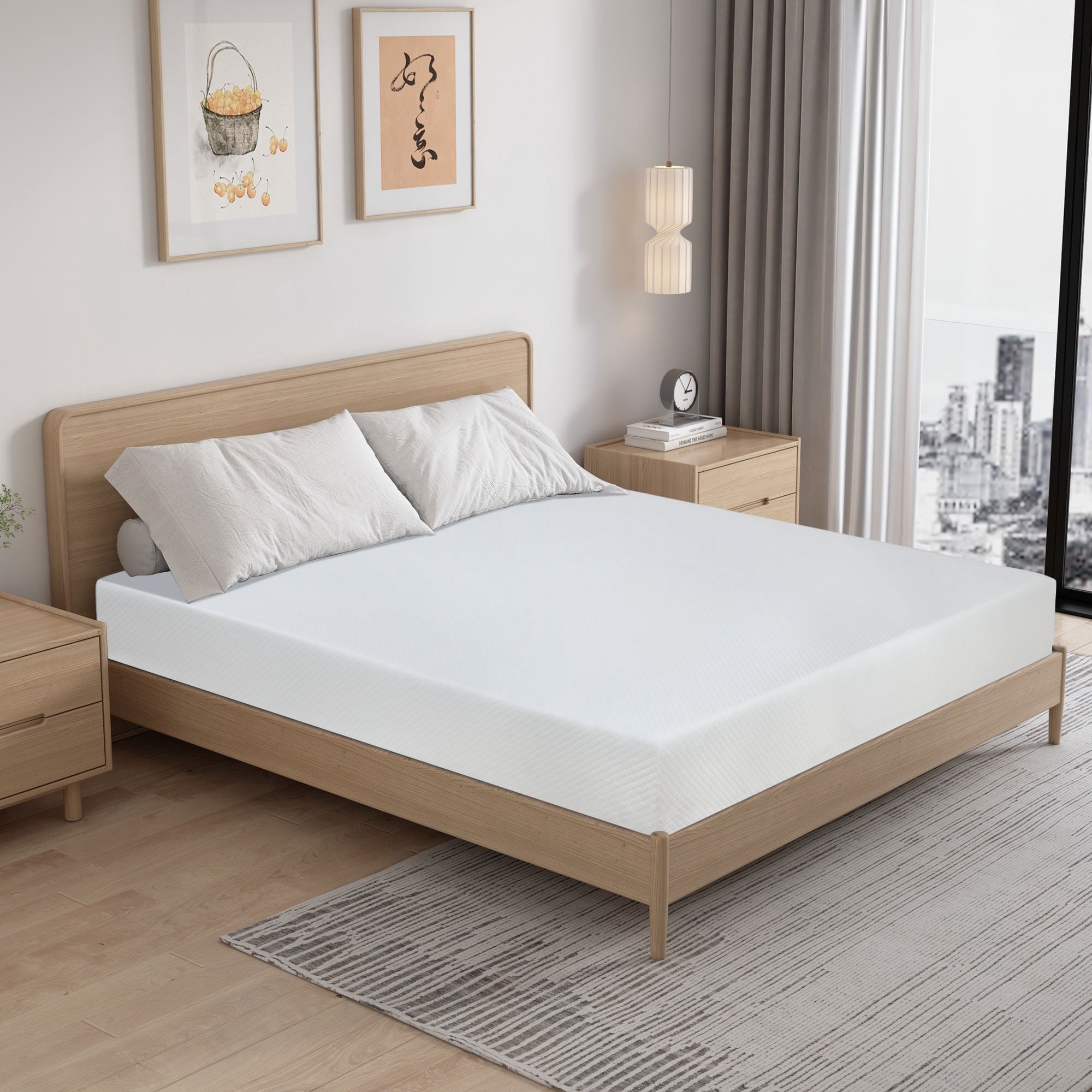 YRLLENSDAN 10 Inch California King Gel Memory Foam Mattress/CertiPUR-US ...