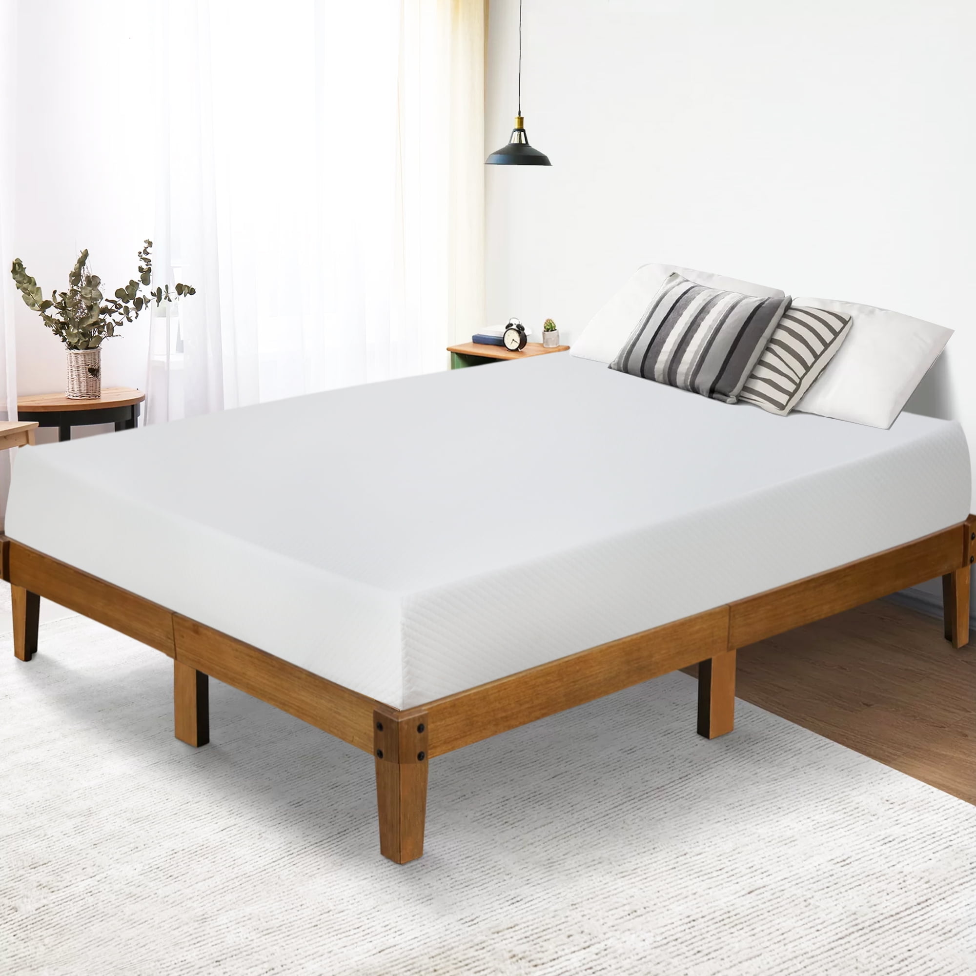 YRLLENSDAN 12 Inch Gel Memory Foam Mattress/Bed-in-a-Box/Bed Mattress/Medium Firm Mattress with Removable Protective Cover Home Furniture CertiPUR-US Certified/Pressure Relieving (King)