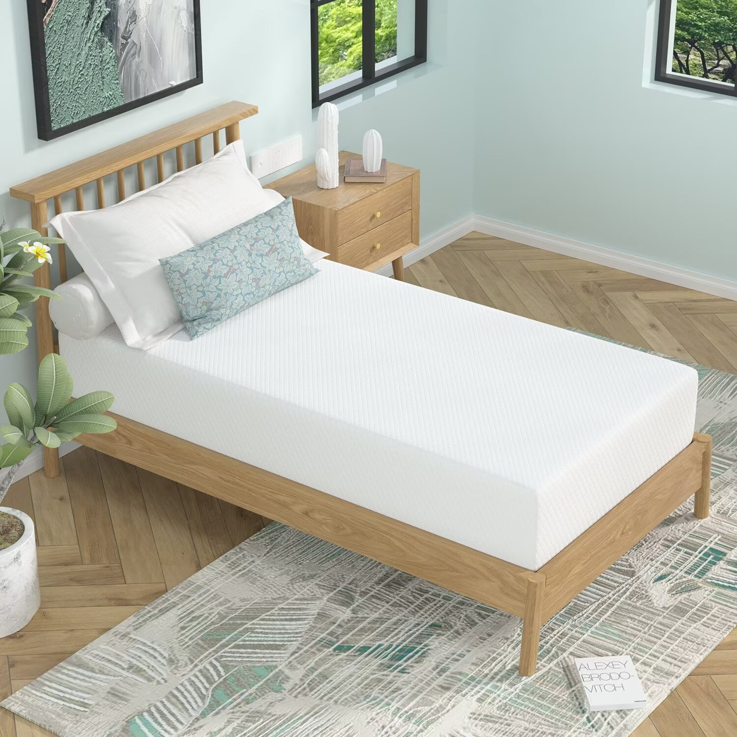 YRLLENSDAN, 12 Inch Memory Foam Twin Mattress Certipur-Us Certified ...