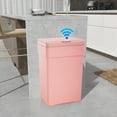 thumbnail image 1 of YRLLENSDAN 13 Gallon Bathroom Trash Can with Lid, Plastic Automatic Garbage Cans for Kitchen 50 Liter Auto Open Trash Bin Small with Touch-Free & Motion Sensor Lid for Bedroom Home Office, 1 of 7