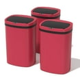 thumbnail image 1 of YRLLENSDAN 13 Gallon Trash Can Motion Sensor Touchless Automatic Garbage Cans with Lid and Odor Filter for Kitchen Bedroom Office Living Room, (Red, 3), 1 of 7
