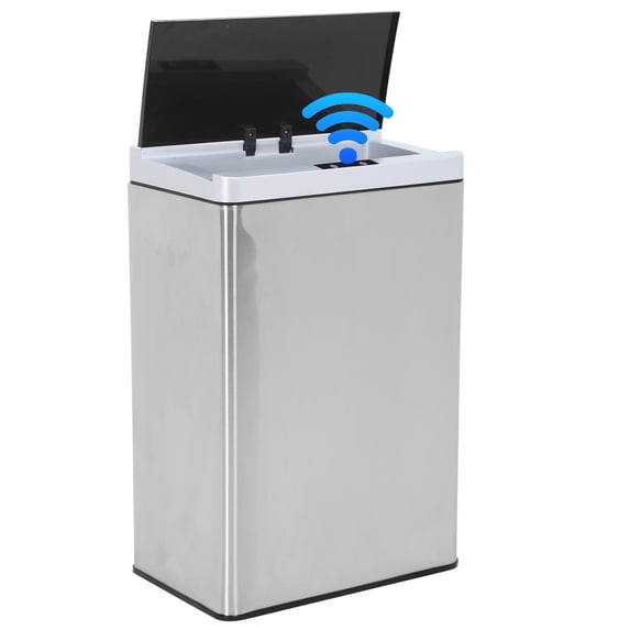 YRLLENSDAN 13 Gallon Trash Can Kitchen Garbage Can with Lid Motion ...