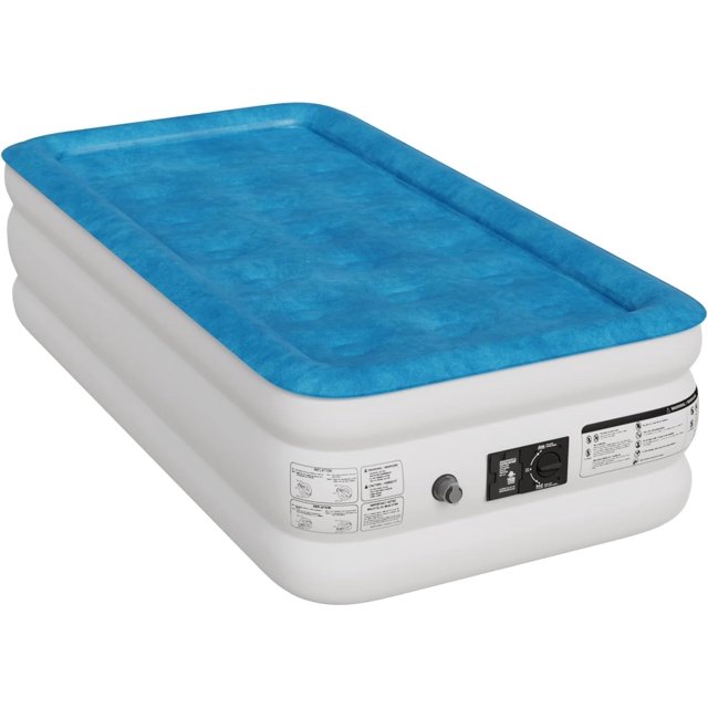YRLLENSDAN 18in Air Mattress Twin with Pump, Blow up Mattress Double