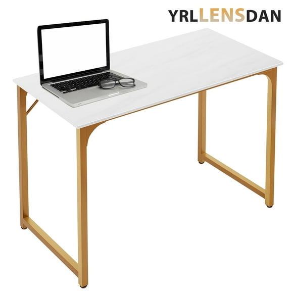 YRLLENSDAN 19.7×40 Computer Desk for Small Space Study Table for Adults Small Office Desk Writing Desk Work Desk for Home Simple Industrial Desk,White