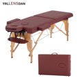 thumbnail image 1 of YRLLENSDAN 24*73in Portable Massage Table with Side Armrests Foldable Massage Bed for Physical Therapy Waxing Reiki Spa Lash Tattoo Facial Beauty,Red, 1 of 7