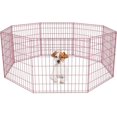 thumbnail image 1 of YRLLENSDAN 24'' Dog Pen for Outside, 8 Panel Exercise Fences Dog Kennel for Backyard Pet Playpen Crate Fence Pet Gate with Door Puppy Play Yard for Small Medium Large Dogs, 1 of 7