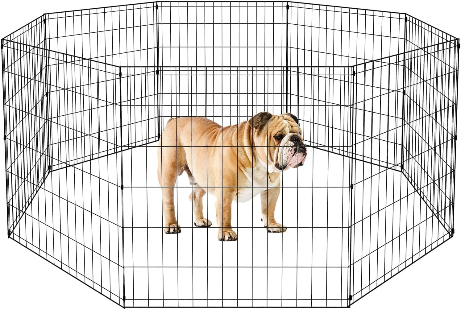 YRLLENSDAN 30in Dog Playpen Indoor/Outdoor, Puppy Playpen Pet Playpen