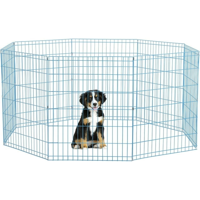 YRLLENSDAN 30in Dog Playpen Indoor/Outdoor, Puppy Playpen Pet Playpen