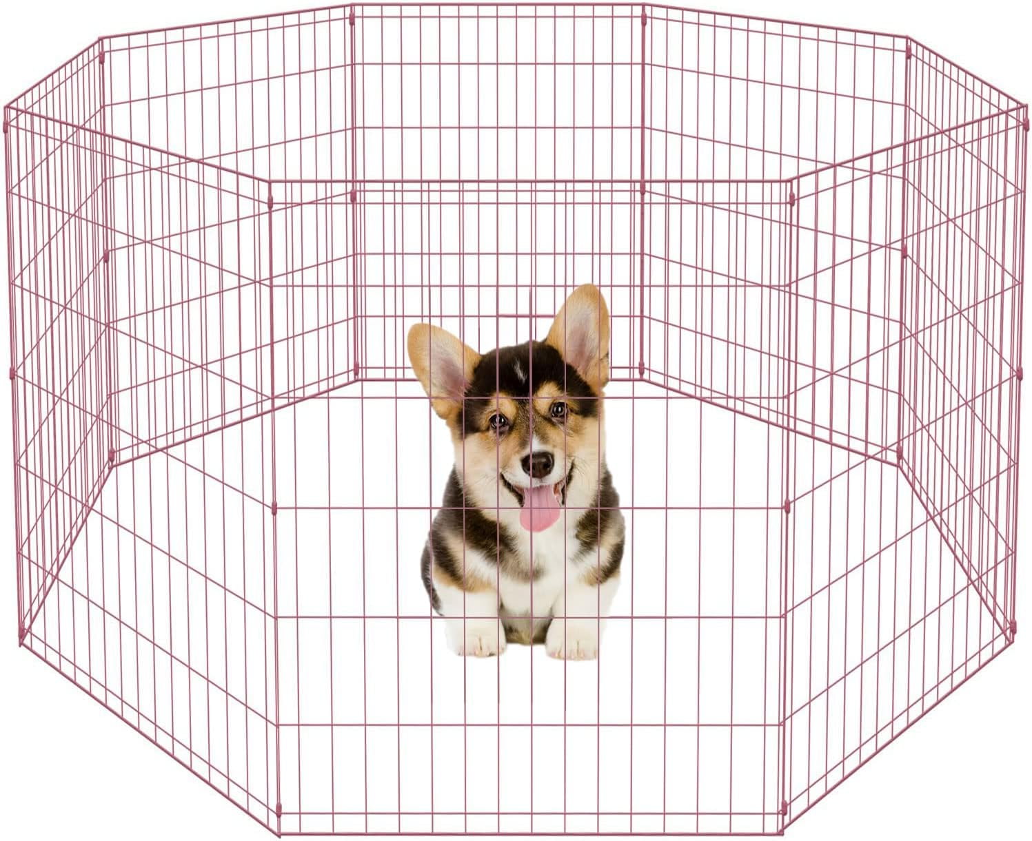 YRLLENSDAN 30in Dog Playpen Indoor/Outdoor, Puppy Playpen Pet Playpen