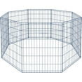thumbnail image 1 of YRLLENSDAN 36'' Dog Pen for Outside, 8 Panel Exercise Fences Dog Kennel for Backyard Pet Playpen Crate Fence Pet Gate with Door Puppy Play Yard for Small Medium Large Dogs, 1 of 7