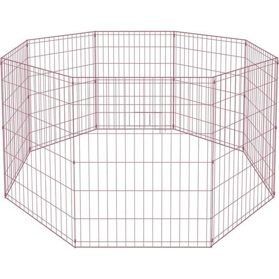 YRLLENSDAN 36'' Dog Pen for Outside, 8 Panel Exercise Fences Dog Kennel for Backyard Pet Playpen Crate Fence Pet Gate with Door Puppy Play Yard for Small Medium Large Dogs