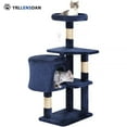 thumbnail image 1 of YRLLENSDAN 36 inch Cat Tree Tower for Indoor Cats, Small Cat Tower with Scratching Post, Cat Climbing Tower with Sturdy Cat Condo, Kitten Tree, Dark Blue, 1 of 7