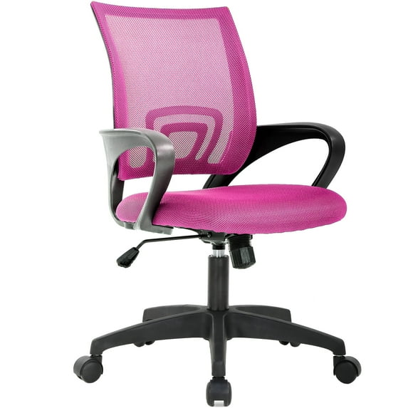 YRLLENSDAN 360 Degree Rotation and 360 Degree Swivel Office Desk Chairs, Pink