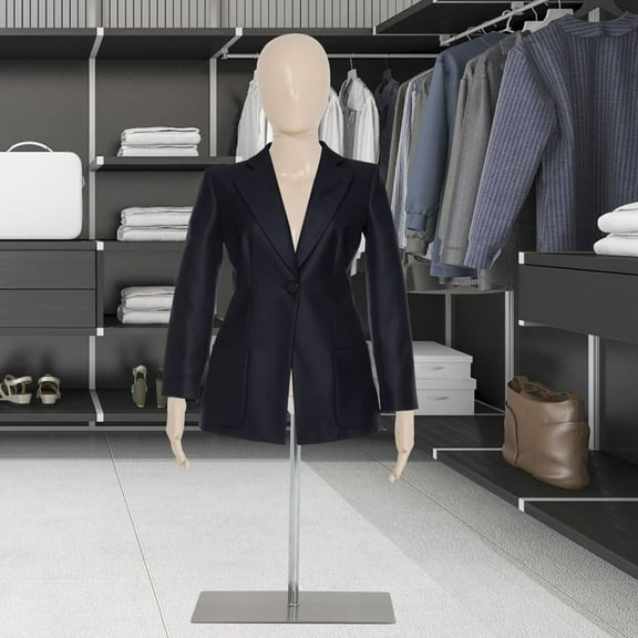 YRLLENSDAN,39-56 Inch,Woman Mannequin Torso with Stand,Mannequin Body,Dress Form Mannequin,Removable,Highly Adjustable,Nature