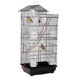 thumbnail image 1 of YRLLENSDAN 39 inch Roof Top Bird Cages, Parakeet Cages Medium Bird Cage Lovebird Cage for Small Cockatiel Canary Parakeet Sun Parakeet Pet Toy, Black, 1 of 7