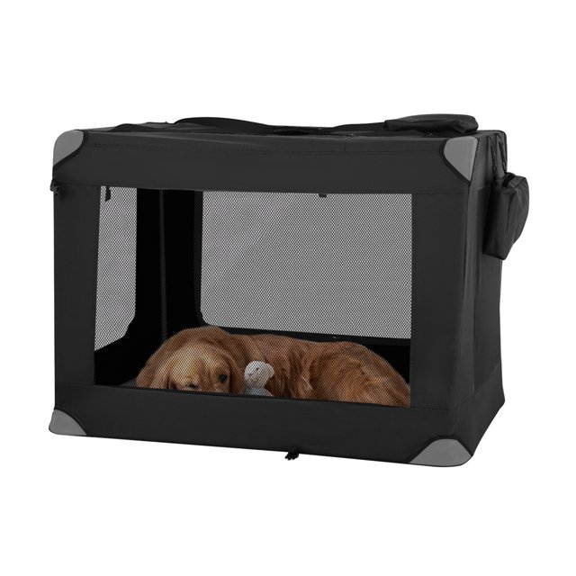 YRLLENSDAN 42 Inch Collapsible Dog Crates for Large Dogs, 3Door
