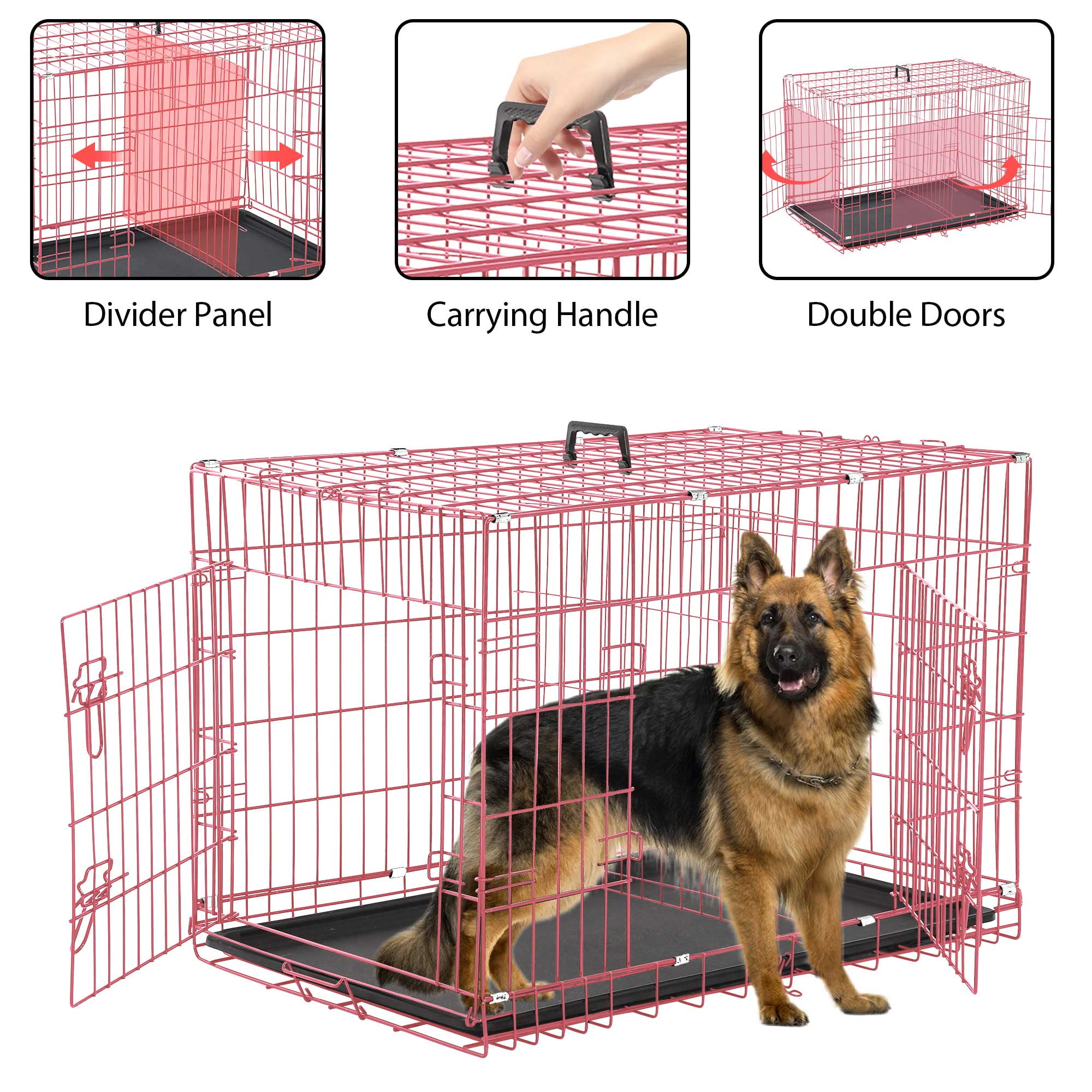 Plastic dog crates shop for large dogs