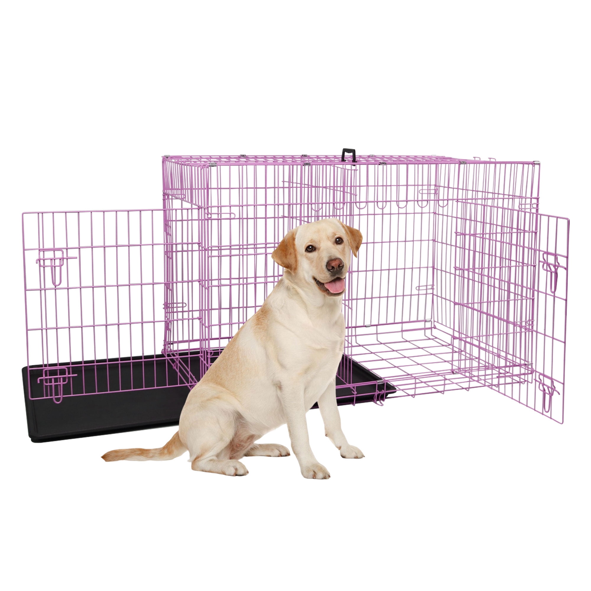 YRLLENSDAN 42inch Dog Crate, Large Dog Kennel Indoor Large Dog Crate ... - Dog Crate For Large Breeds With Compartments