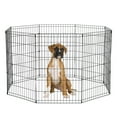 thumbnail image 1 of YRLLENSDAN 48/42/36/30/24 inch Dog Pen for Outside, 8 Panel Exercise Fences Pet Playpen with Door Puppy Crate Fence Pet Gate Play Yard Large Dog Kennel for Backyard for Small Medium Dogs, 1 of 7