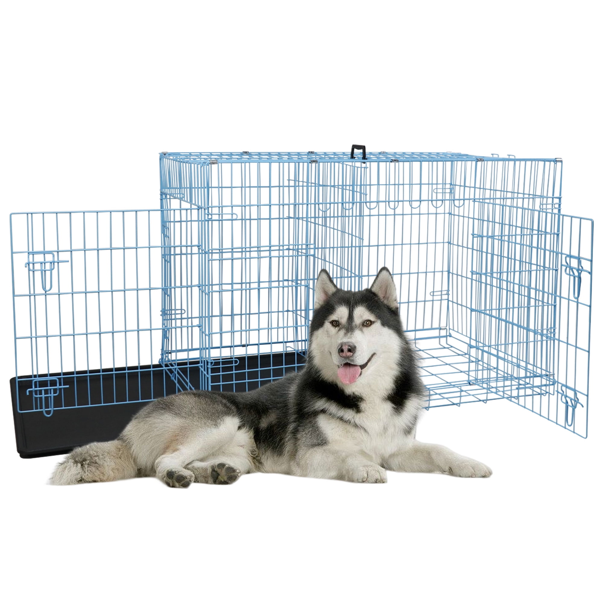 YRLLENSDAN 48inch Dog Crate, Extra Large Dog Crate with Divider ... - Extra Large Dog Crate With Soft Interior