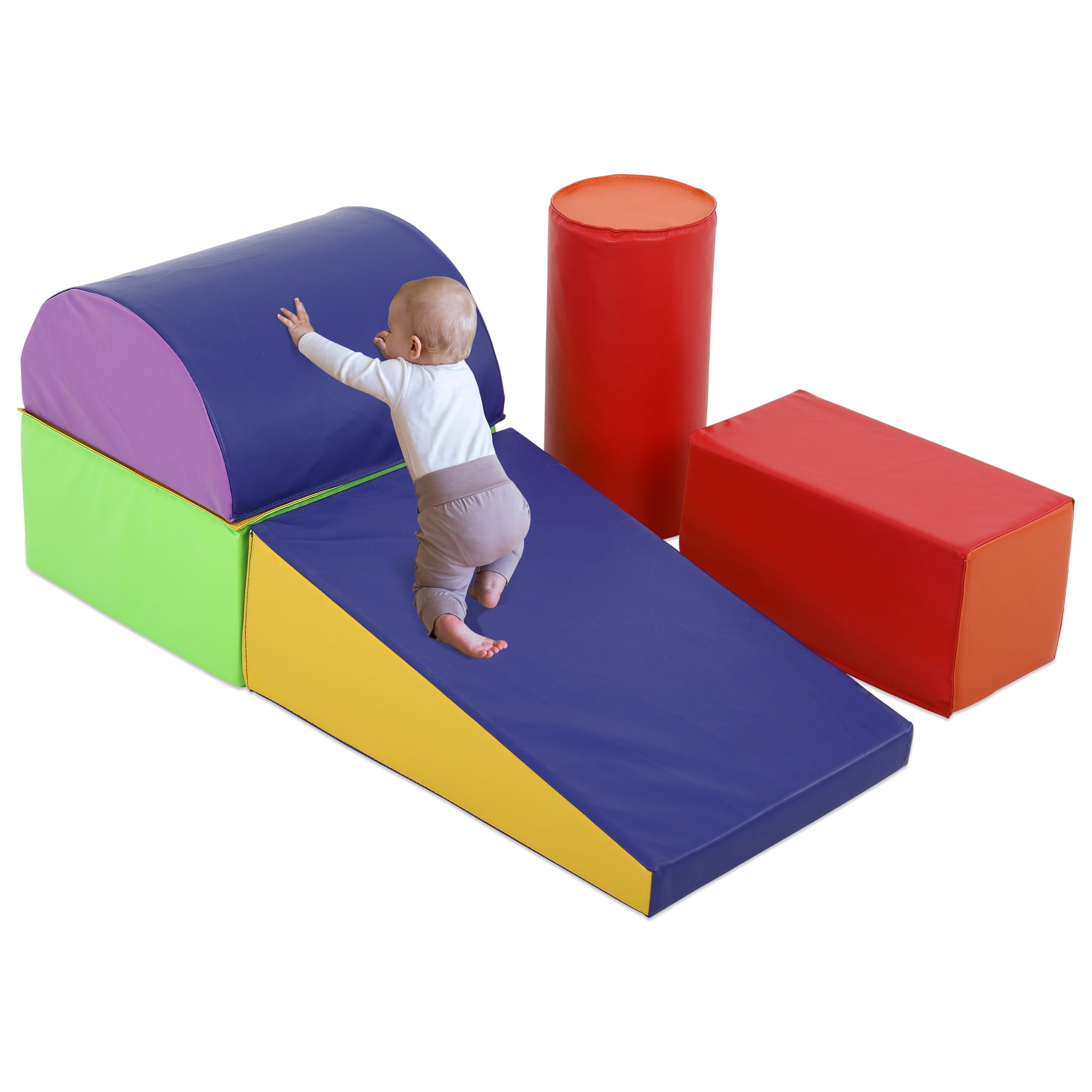 Multicolor 5-Piece Foam Climbing Play Set for Toddlers