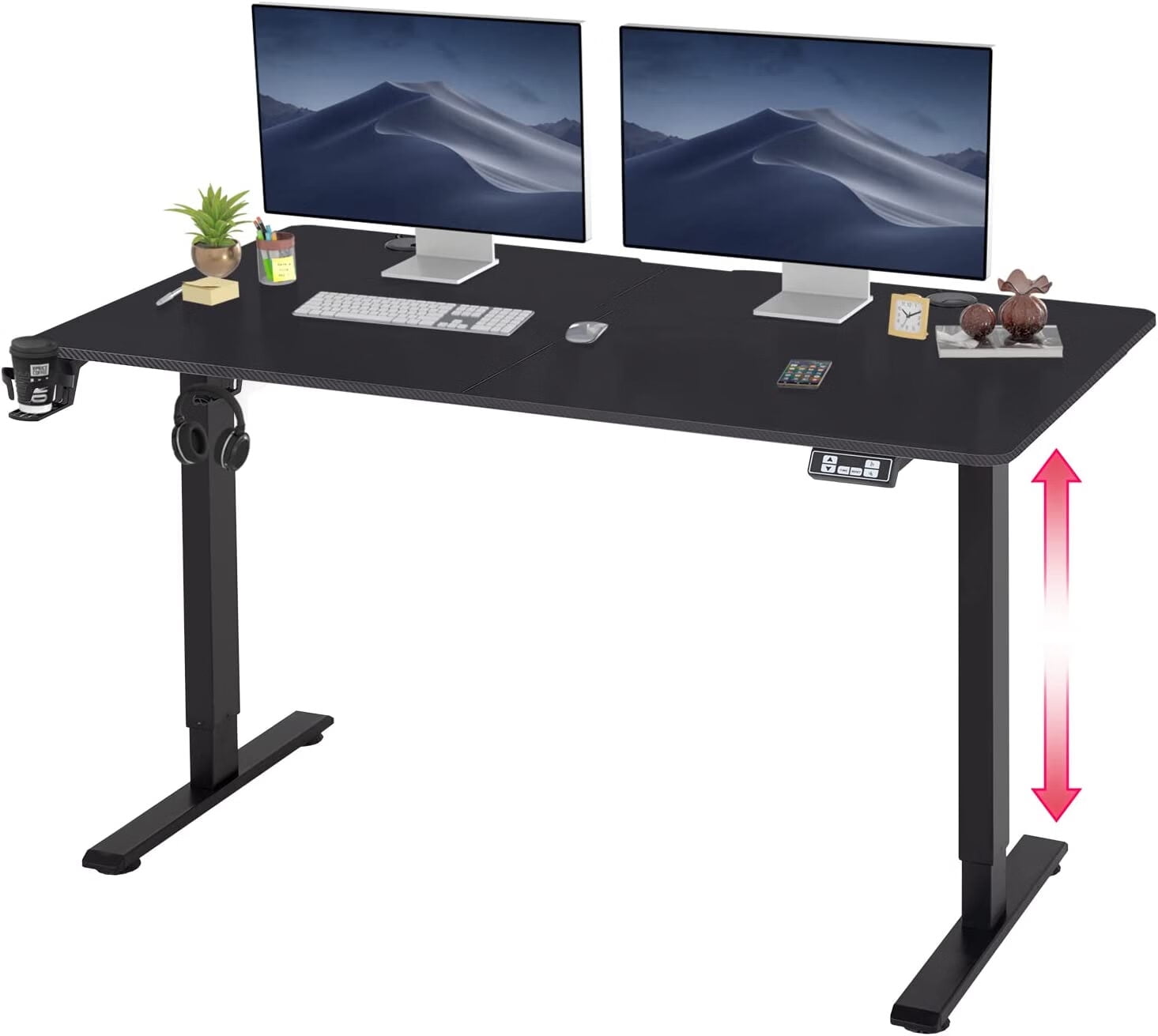 YRLLENSDAN 55 inch Electric Standing Desk Adjustable Height, Computer