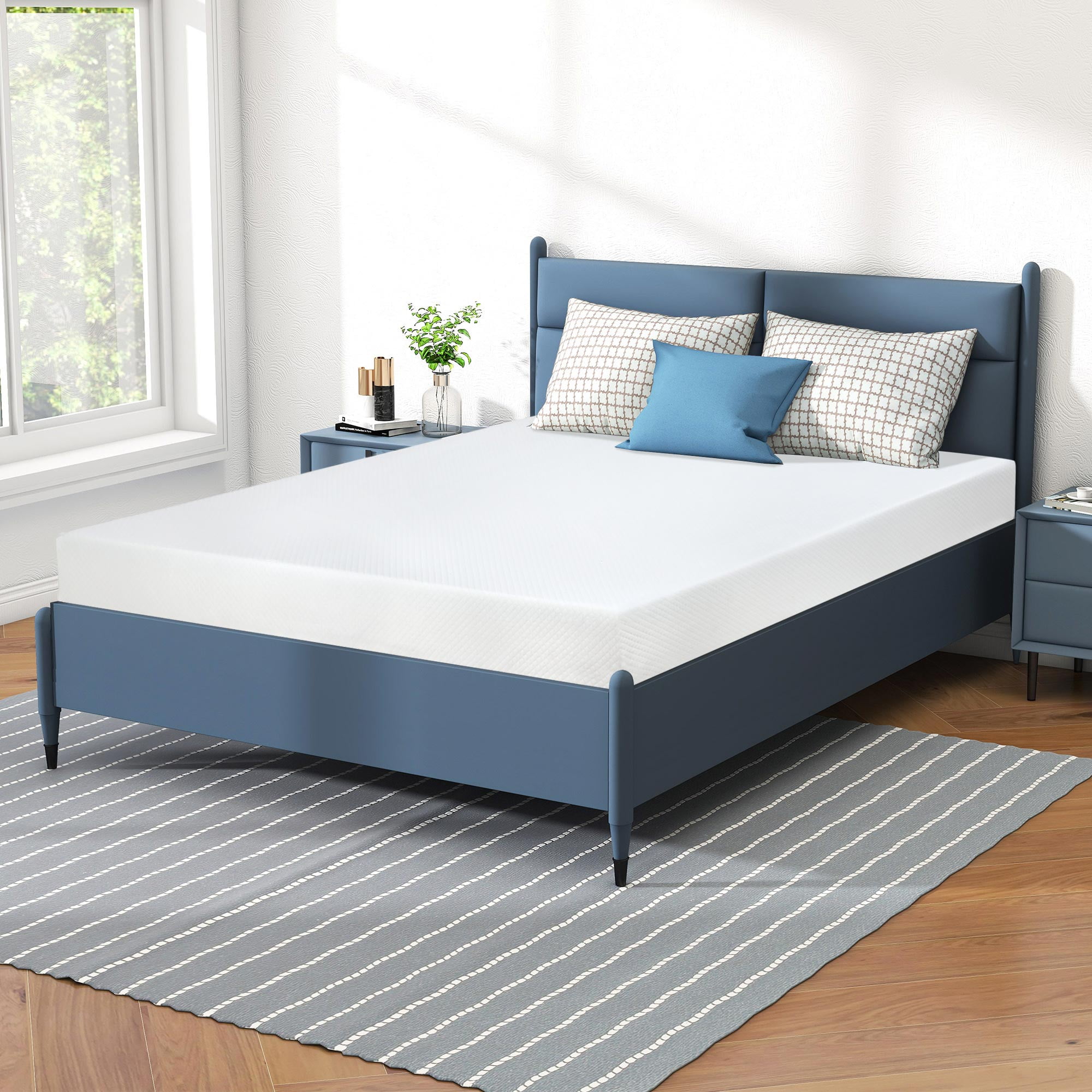 YRLLENSDAN 6 Inch Full Gel Memory Foam Mattress/CertiPUR-US Certified/Bed-in-a-Box/Cool Sleep & Comfy Support