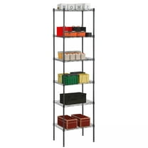 YRLLENSDAN 6-Tier Wire Shelving Unit for Home, 64" Height 600lbs Capacity Metal Storage Shelves for Garage Bedroom Kitchen Adjustable Wall Shelf Organizer for Pantry Closet
