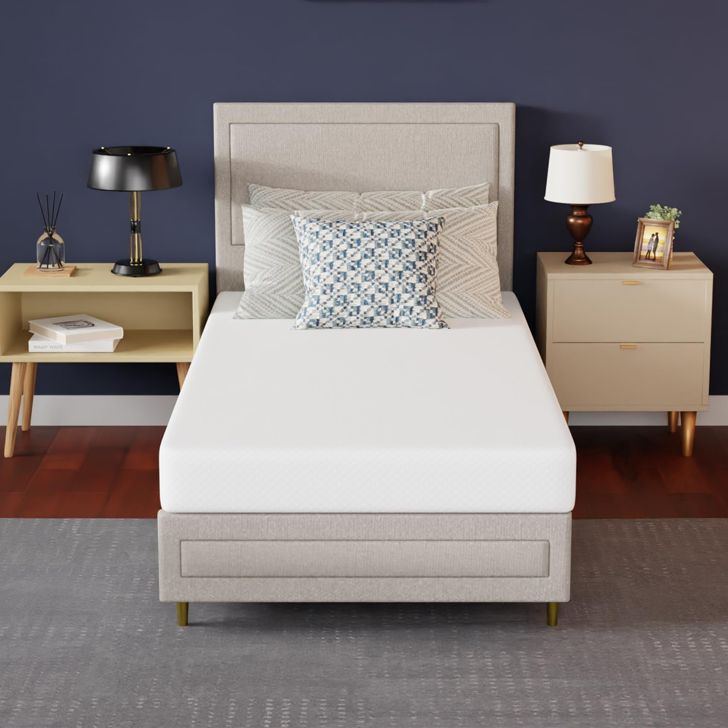 Twin size 6-inch Thick Foam and Coil Mattress