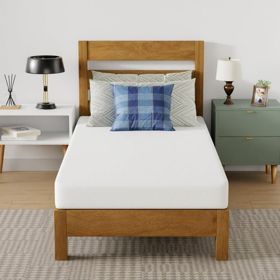 YRLLENSDAN 6 inch Twin XL Gel Memory Foam Mattress, Bed Mattress for Cooling Sleep & Pressure Relief, Mattress in a Box with Washable and Removable Zipper Cover,Fiberglass Free,CertiPUR-US Certified