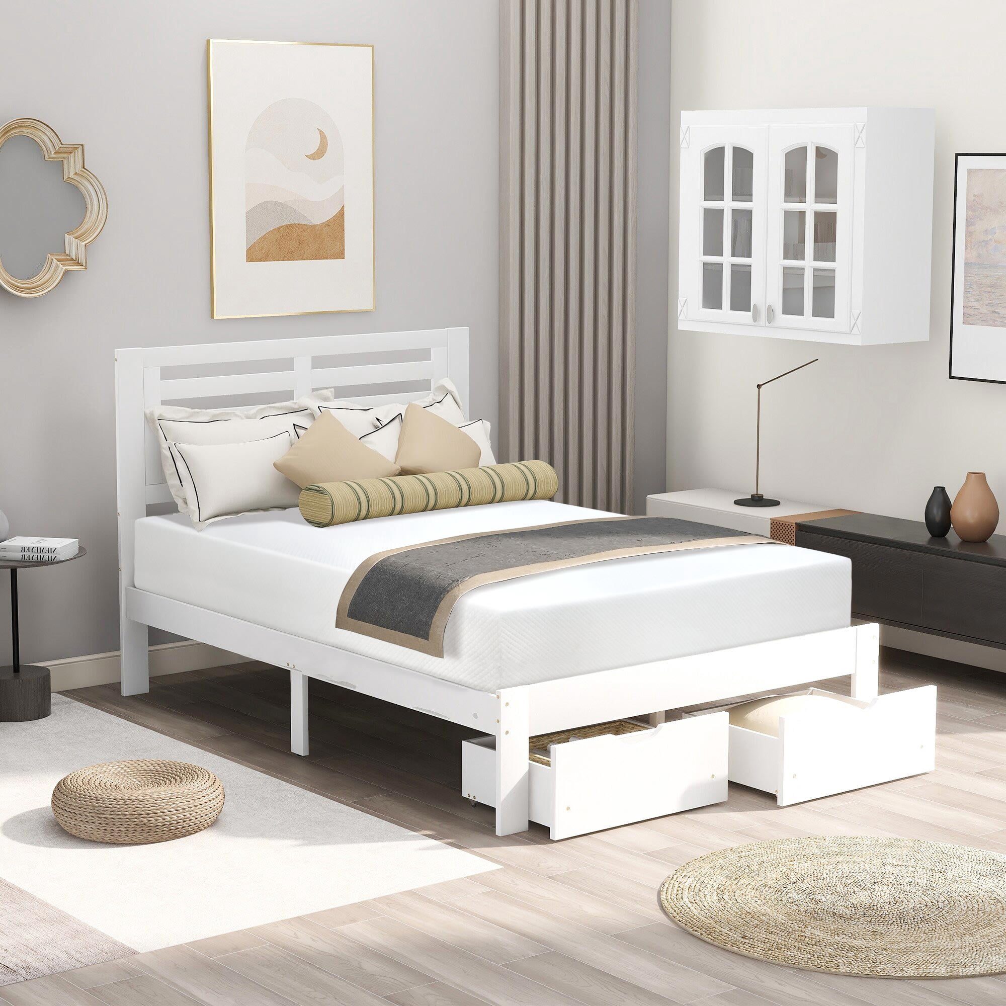 YRLLENSDAN 8 Inch Gel Memory Foam Mattress Medium Firm Mattresses Bed-in-a-Box, Full