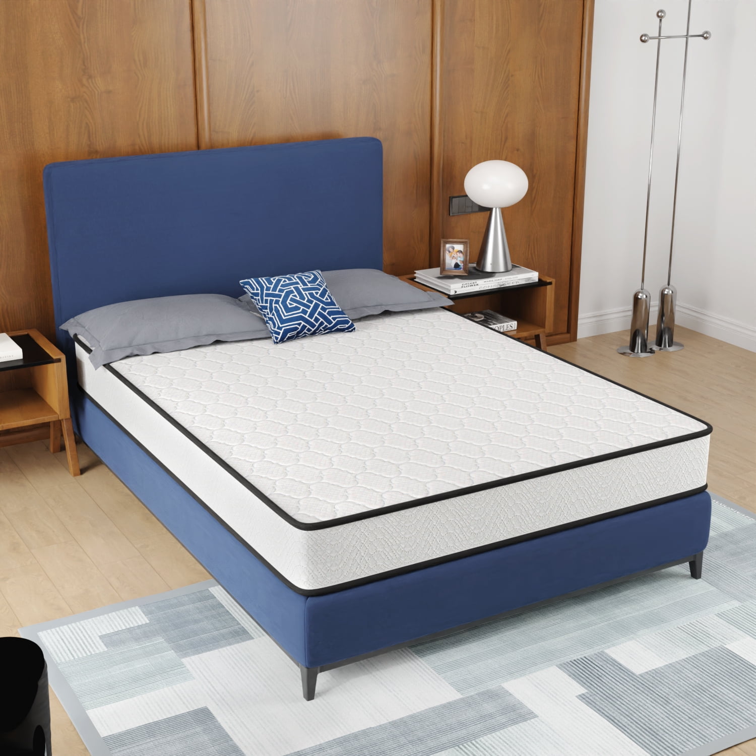 YRLLENSDAN 8 Inch Innerspring Mattress in a Box with Bamboo Charcoal ...
