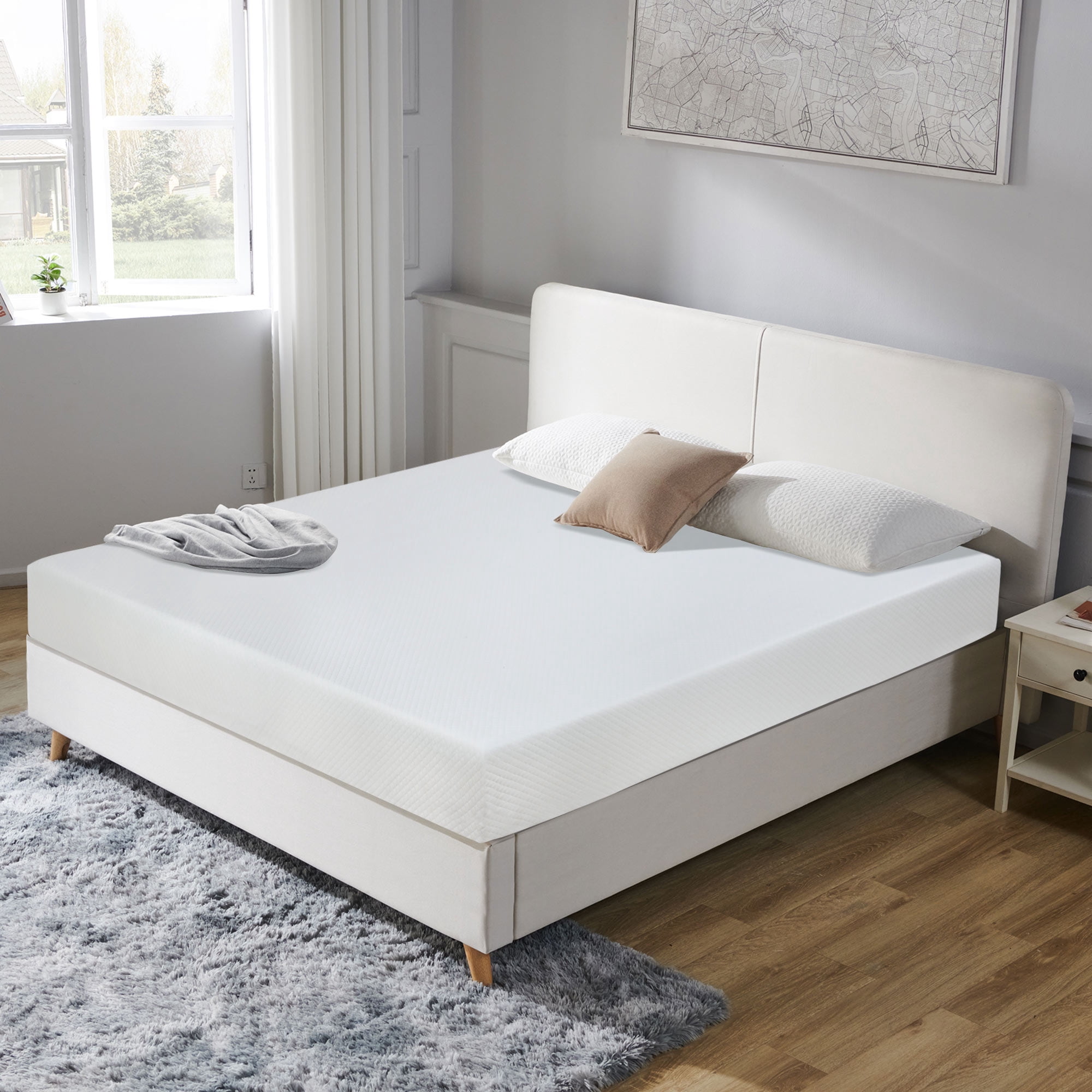 YRLLENSDAN 8 Inch King Gel Memory Foam Mattress/CertiPUR-US Certified ...