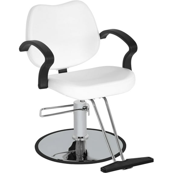 YRLLENSDAN Barber Chair Salon Chair Styling Heavy Duty Hydraulic Pump Stylist Chair Adjustable Hydraulic Chair for Hair Stylist Women Man, White
