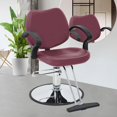 thumbnail image 1 of YRLLENSDAN ,Barber Chairs For Barbershop,Salon Chair for Hair Stylist,Hair Chair dor Hair Stylist dor Home,Adjustable,Suitable dor Ladies and Gentlemen,Burgundy, 1 of 7