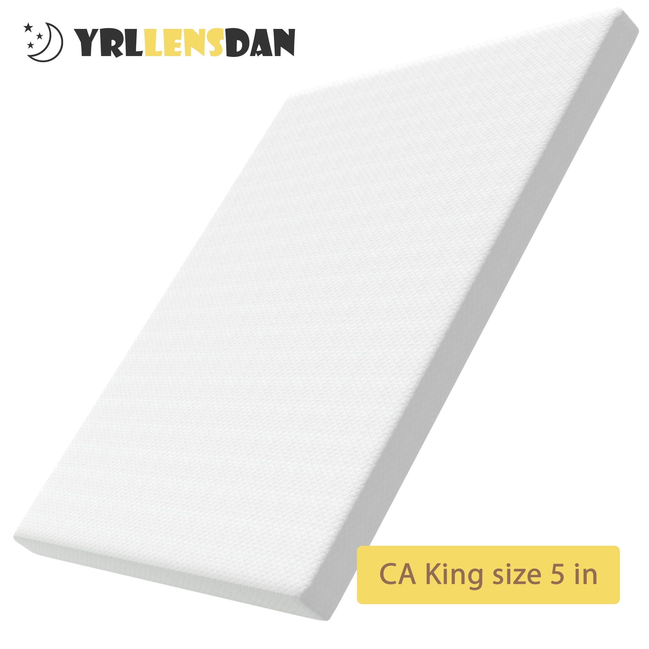 YRLLENSDAN California King Size Mattress Medium Firm King Memory Foam Mattress 5 inch King Mattress in a Box Fiberglass Free CertiPUR-US Certified Mattress for Pressure Relieving